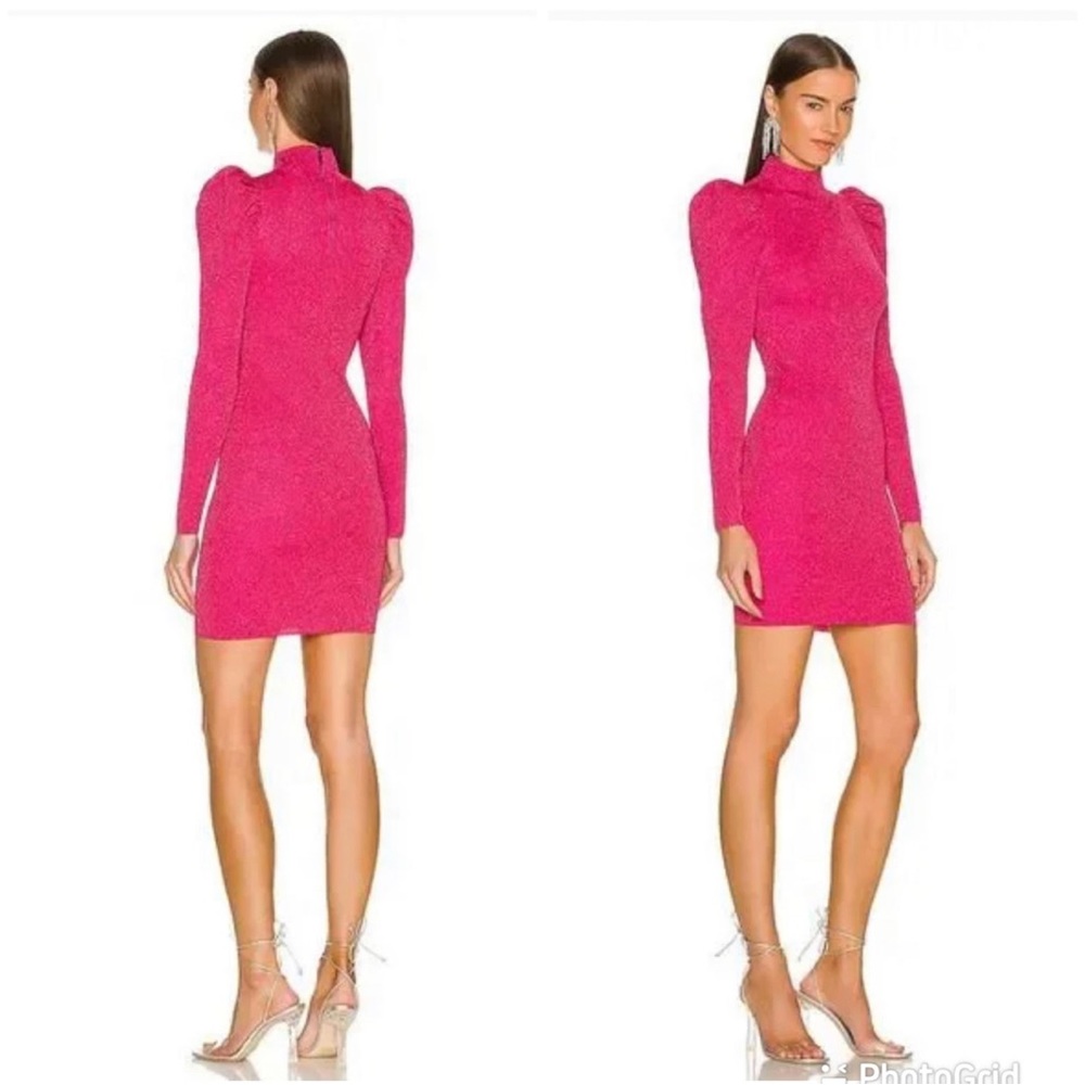 ALICE + OLIVIA ISSA METALLIC SHORT MINI DRESS SIZE X-SMALL